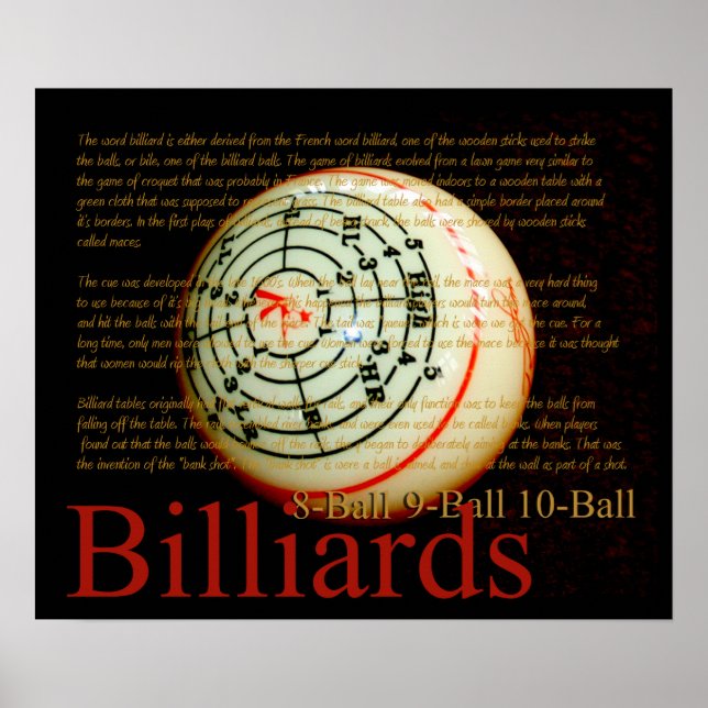 Poster Billards (Frente)