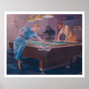 Póster Billiard Dame