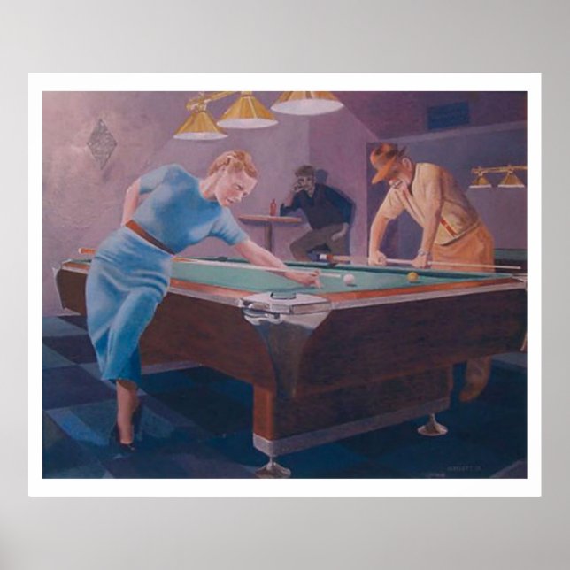 Póster Billiard Dame (Frente)