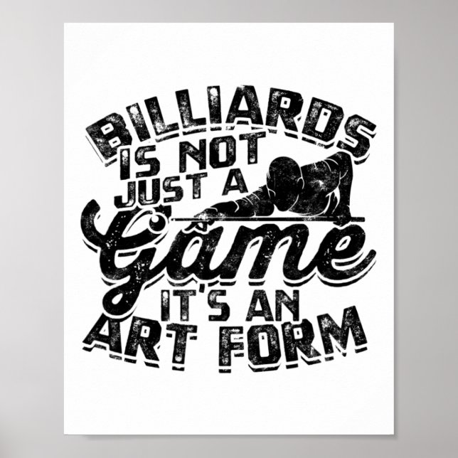 Poster Billiard Não É Apenas Um Jogo (Frente)