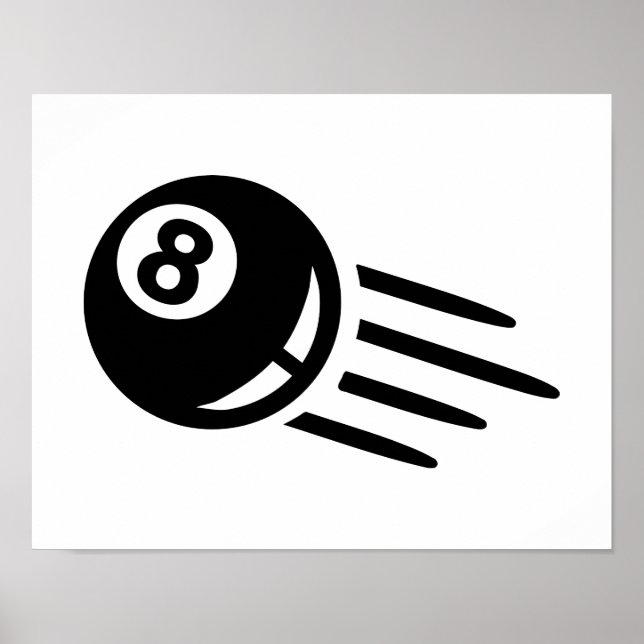Poster Billiard oito bola (Frente)