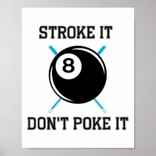 Poster Billiard Piscina Snooker Player Engraçado Não