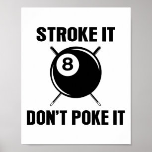 Poster Billiard Piscina Snooker Player Engraçado Não