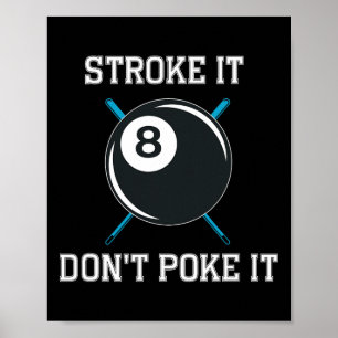 Poster Billiard Piscina Snooker Player Engraçado Não