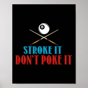 Poster Billiard Piscina Snooker Player Engraçado Não