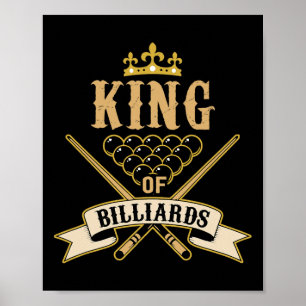 Poster Billiard Snooker Amantes Do Rei De Bilhar