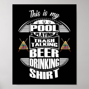 Poster Billiards 8 Ball Piscina Player Sarcasm Novelle Hu