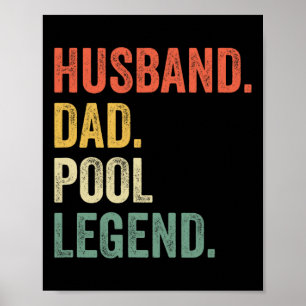 Poster Billiards Funny Husband Pai Legend Vin