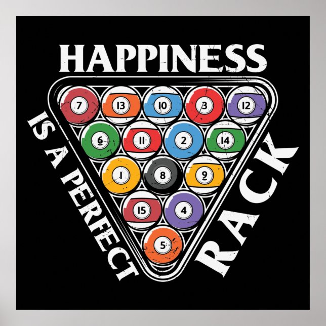 Poster Billiards legal amam arte em rack (Frente)