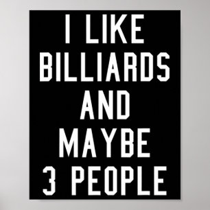 Poster Billiards Lover Vintage Inspirou Piscina Hall Aest