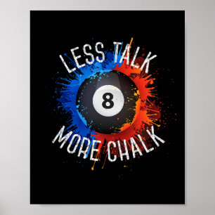 Poster Billiards Piscina Hall Esportes Menos Fala Mais Gi