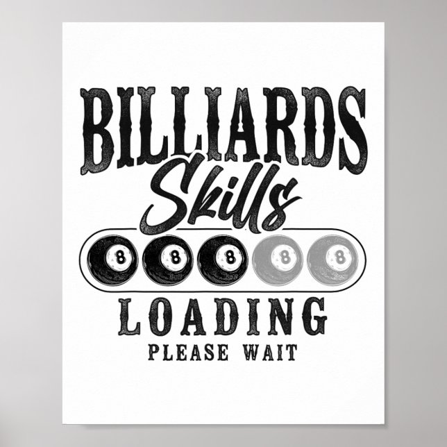 Poster Billiards Piscina Ll 8 Ll Billiards Sk (Frente)