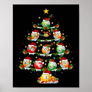 Poster Billiards Sports Lover Billiards Christma
