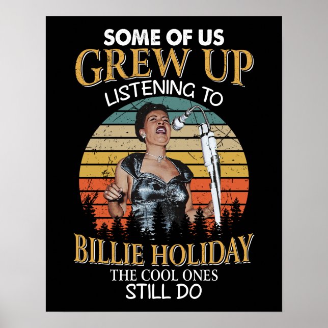 Poster Billie Holiday Oferece Os Legal Ainda Vintage (Frente)