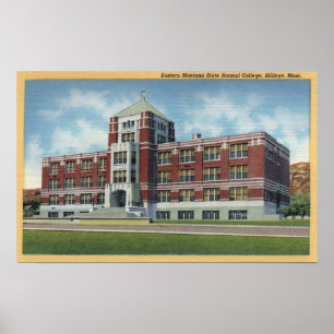 Póster Billings, Montana - Estado de Montana oriental