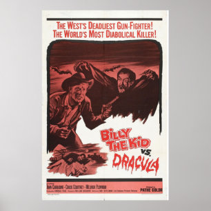 Póster Billy o miúdo contra, cartaz cinematográfico ret