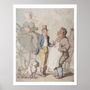 Póster Billy Pequeno, Viajantes tomando bebidas (c/c)