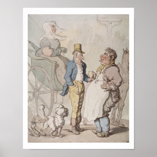 Póster Billy Pequeno, Viajantes tomando bebidas (c/c) (Frente)