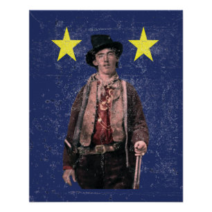 Póster Billy the Kid Outlaw 🔥 Western USA Guncater