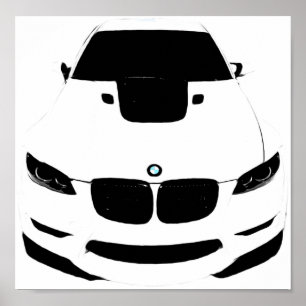 Póster ~Bimmer~ POP ART AUTO POSTER, PERSONALIZE-O!