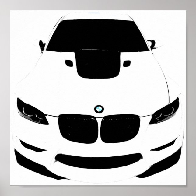 Póster ~Bimmer~ POP ART AUTO POSTER, PERSONALIZE-O! (Frente)