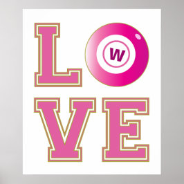 Poster Bingo Bingo Bonito Adicionar Sua Inicial