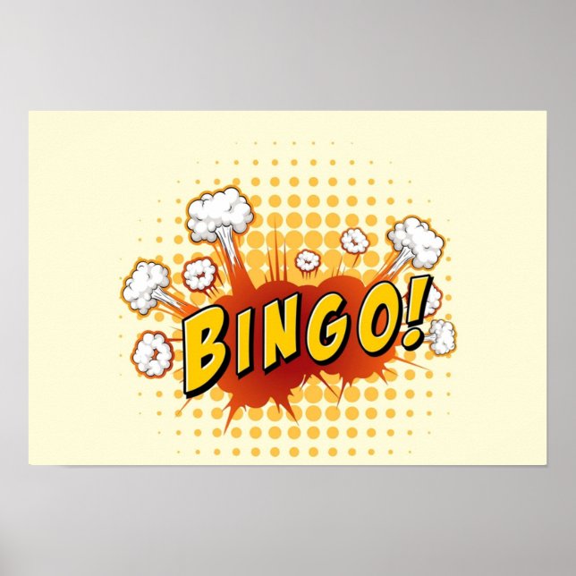 Poster Bingo em quadrinhos (Frente)
