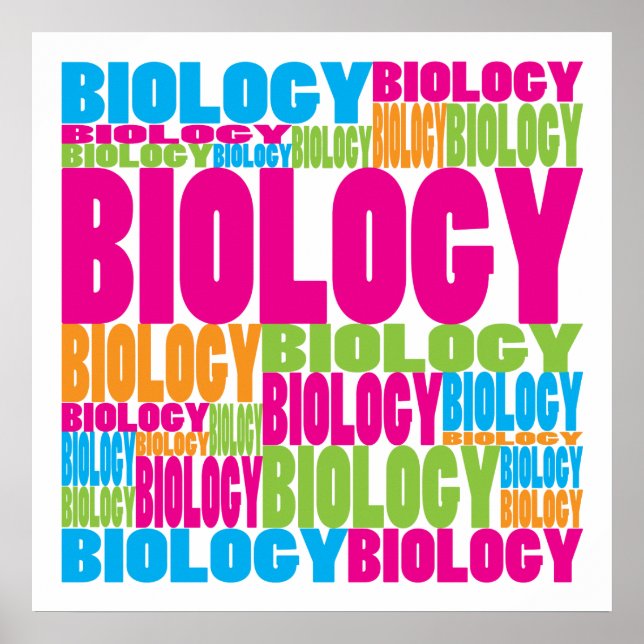 Póster Biologia Colorida (Frente)