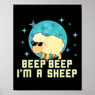 Poster Bipe bipe sou uma Fazenda engraçada de ovelha Nove