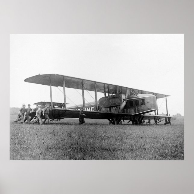 Póster Biplane Airliner, 1919 (Frente)