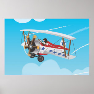 Póster biplanos