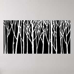 Póster Birch Forest por Leslie Peppers
