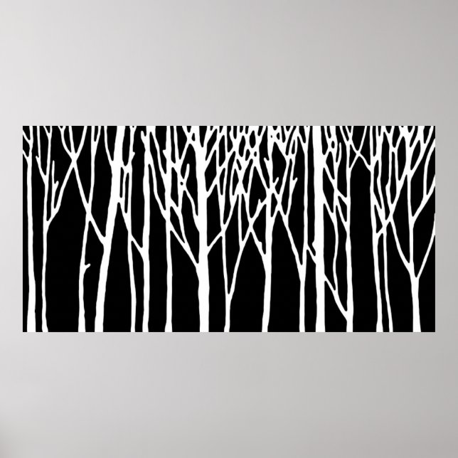 Póster Birch Forest por Leslie Peppers (Frente)