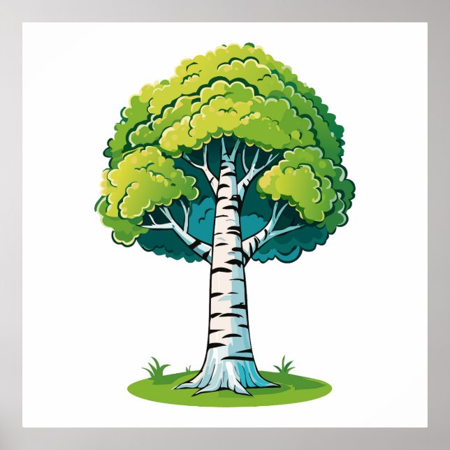 Poster Birch tree (Frente)