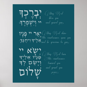 Póster Birchat Kohanim - bênção sacerdotal