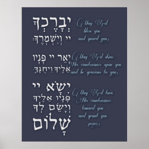 Poster Birchat Kohanim - bênção sacerdotal