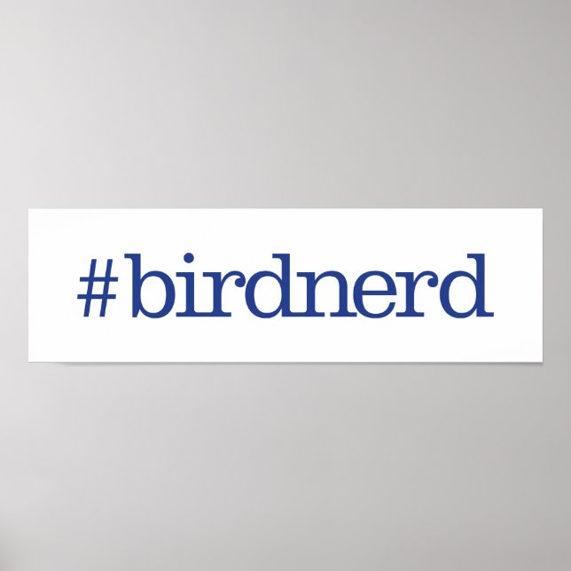 Poster #birdnerd (Frente)