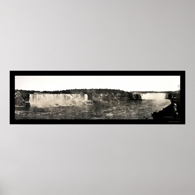Póster Birdseye Niagara Falls Foto 1916 (Frente)