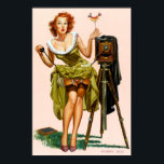 Póster Birdy Pin Up<br><div class="desc">Vintage pinup.</div>
