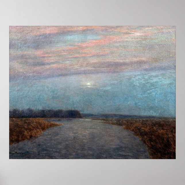 Poster Birge Harrison - Luz do Luar sobre o Hackensack [R (Frente)