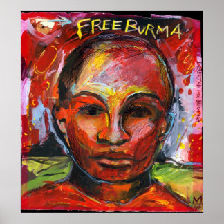 Poster Birmânia livre