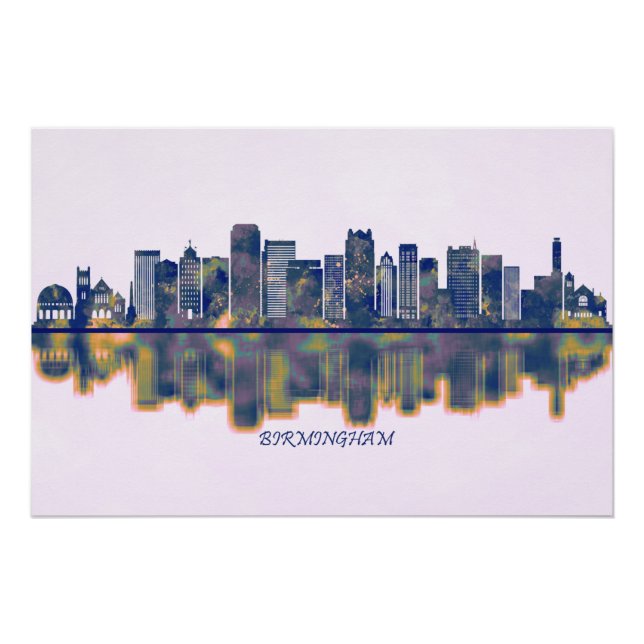 Póster Birmingham Alabama (Frente)