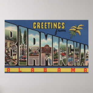 Póster Birmingham, Alabama - grandes cenas da letra