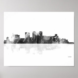 Póster Birmingham Alabama Skyline