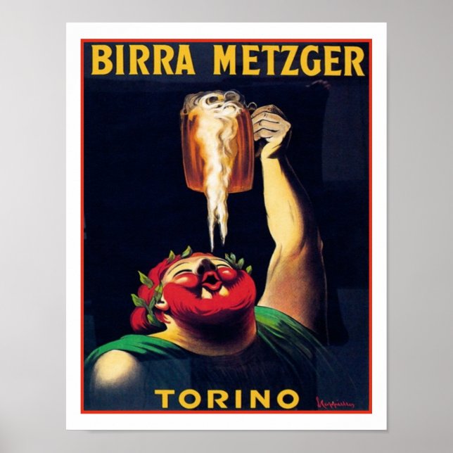 Poster Birra Metzger Torino (Frente)