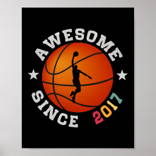 Poster Birthday Bysketbyll Player Incrível Desde