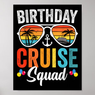 Poster Birthday Cruise Squad Oferece 2025 Fa do Partido C