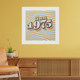 Poster Birthday Year - Circa 1975