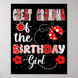Poster Bisavó da Menina de Aniversário - Família