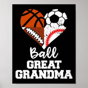 Poster Bisavó Futebol Pé Bisavó Vender Esboço 
